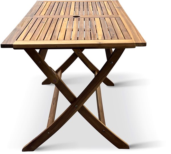 Záhradný stôl TEXIM Záhradný stôl skladací AKÁCIE MANDY, 120 × 70 cm ...