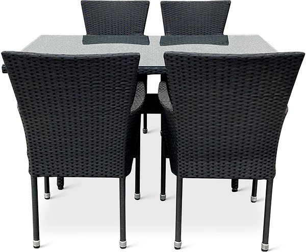Garden furniture NOELA Garden furniture set HAITI/BALI 1table + 4 armchairs .