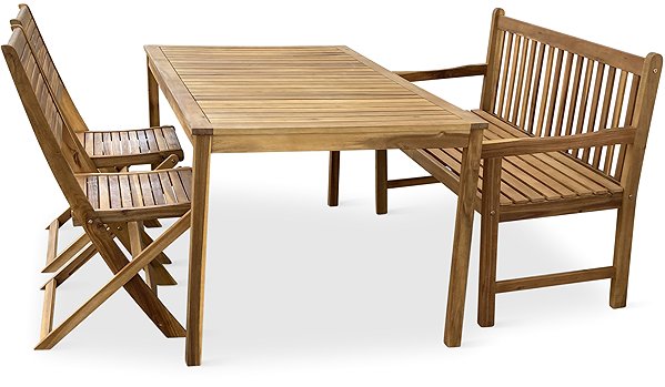 Garden Furniture NOELA Garden furniture set ACACY COPENHAGEN 1 + 2 + 1 ...