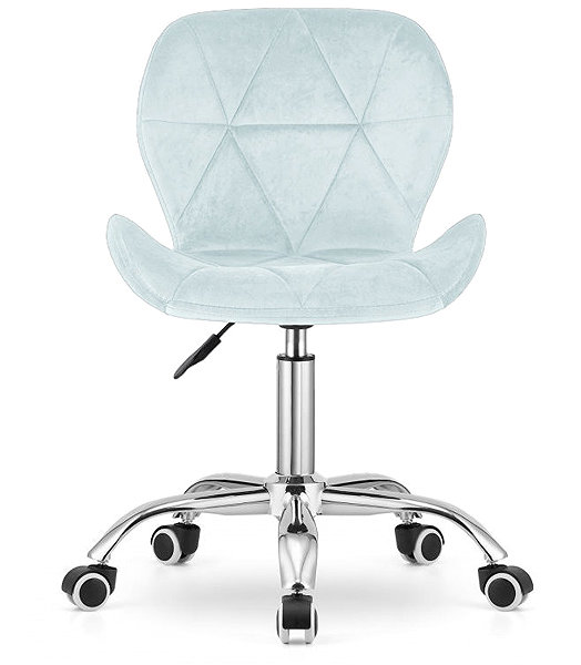 Office Chair Textilomanie Office chair Avola Velvet, light blue ...