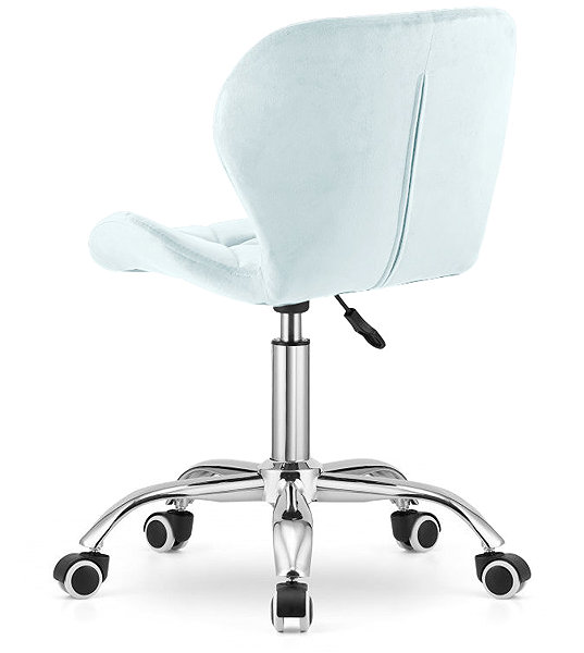 Office Chair Textilomanie Office chair Avola Velvet, light blue ...