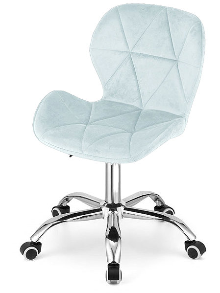 Office Chair Textilomanie Office chair Avola Velvet, light blue ...