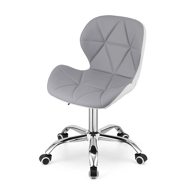 Office Chair Textilomanie Office armchair Avola, grey and white ...