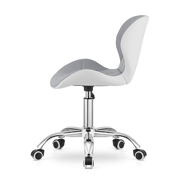 Office Chair Textilomanie Office armchair Avola, grey and white ...