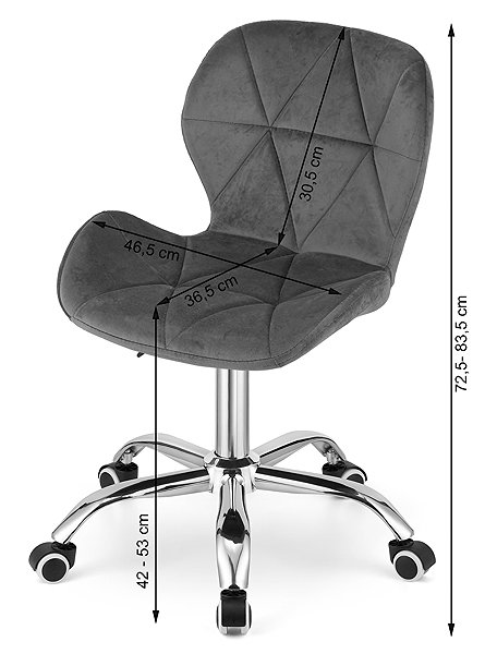 Office Chair Textilomanie Avola office chair, grey ...