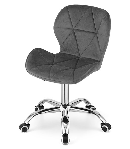 Office Chair Textilomanie Office chair Avola Velvet, grey ...