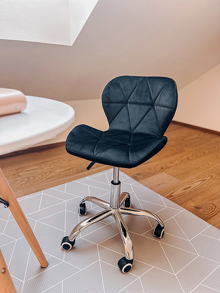 Office Chair Textilomanie Office chair Avola Velvet, black ...