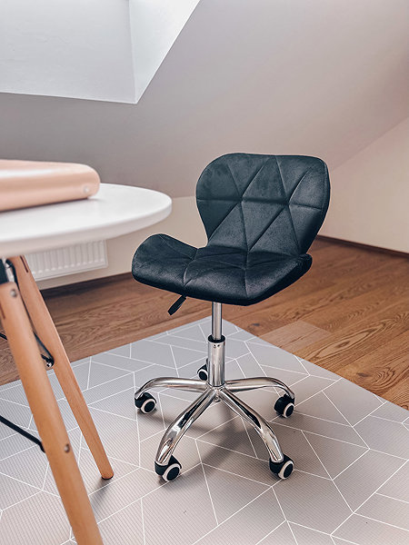 Office Chair Textilomanie Office chair Avola Velvet, black ...