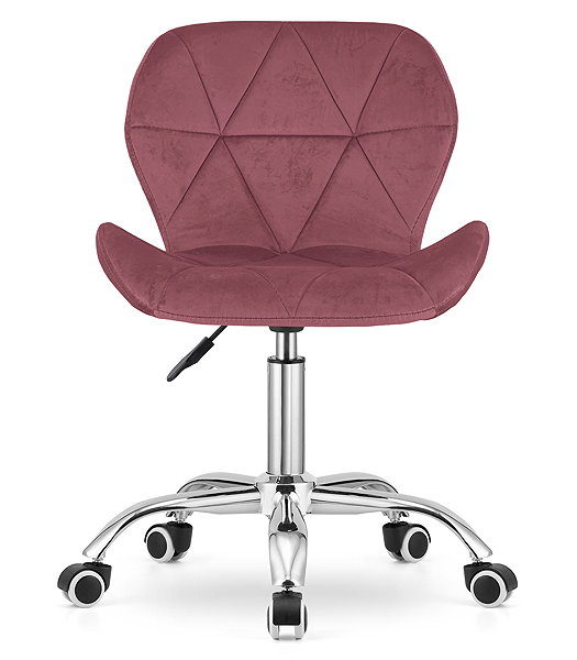 Office Chair Textilomanie Office chair Avola Velvet, dark pink ...