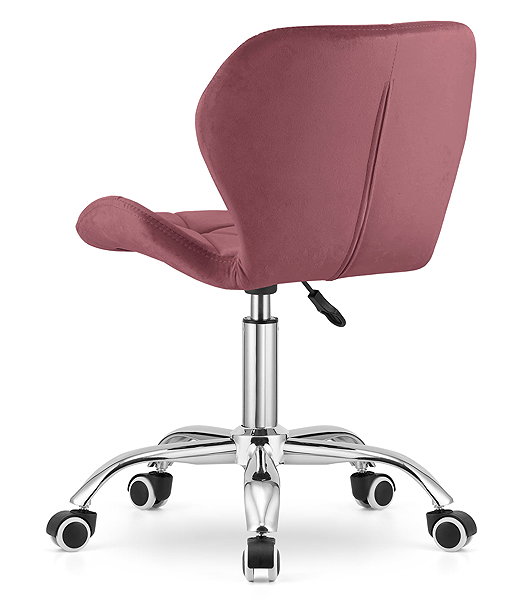 Office Chair Textilomanie Office chair Avola Velvet, dark pink ...