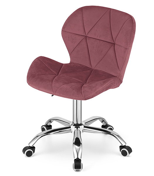 Office Chair Textilomanie Office chair Avola Velvet, dark pink ...
