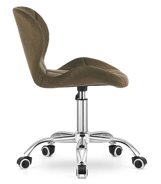 Office Chair Textilomanie Office chair Avola Velvet, brown ...