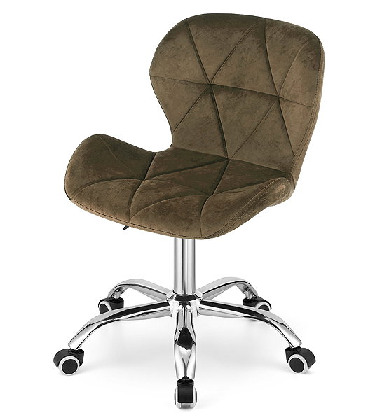 Office Chair Textilomanie Office chair Avola Velvet, brown ...