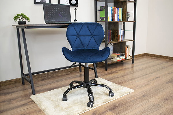 Office Chair TEXTILOMANIA NOTO VELVET, Dark Blue ...