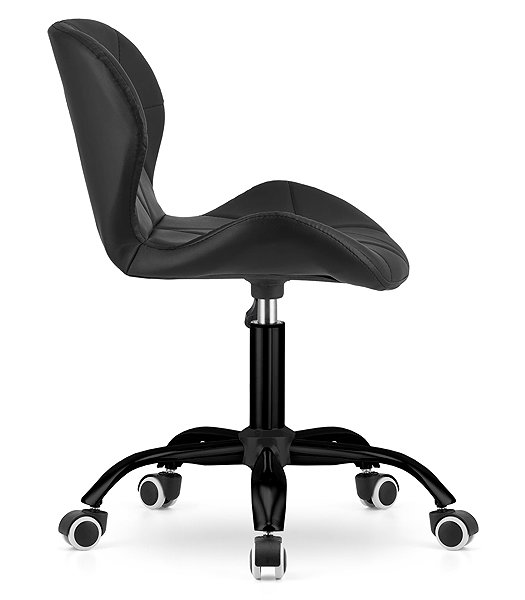 Office Chair TEXTILOMANIA NOTO Faux-Leather, Black ...