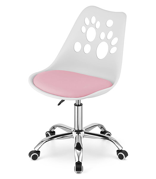 Office Chair TEXTILOMANIA PRINT, white-pink ...