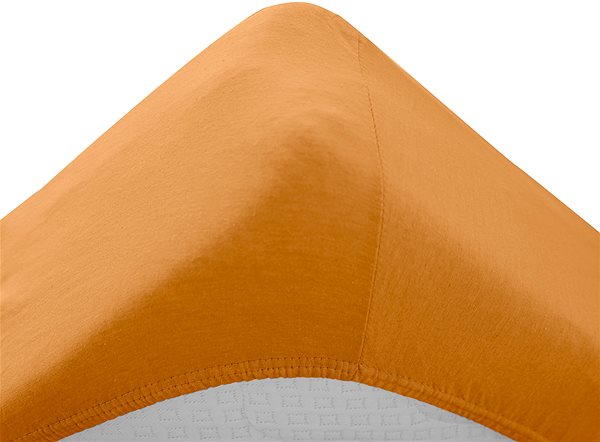 Plachta na posteľ TEXTILOMANIE Džersej prestieradlo do detskej postieľky marhuľové 60 × 120 cm ...