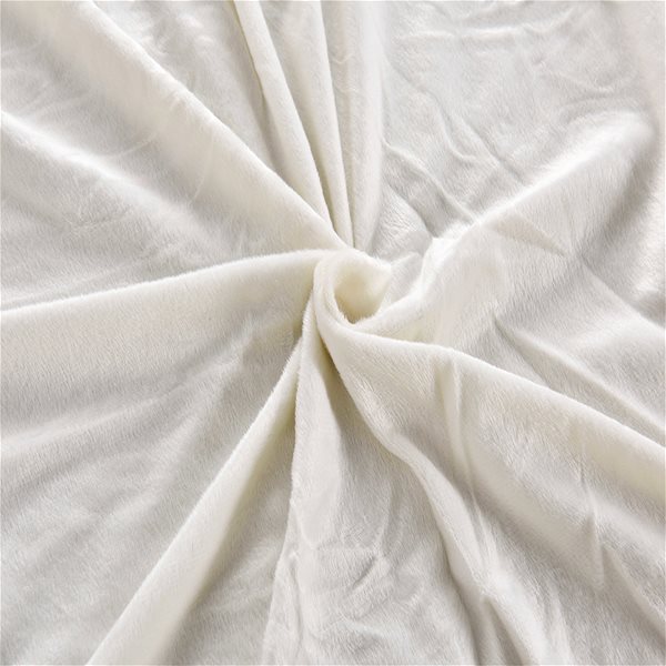 Prostěradlo TEXTILOMANIE Prostěradlo mikroplyš Nolvia 200 × 220 cm krémové ...