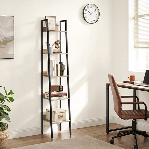 Shelving Unit TEXTILOMANIA Taylor Sonoma Shelf 5 shelves, 170 × 33,8 cm ...
