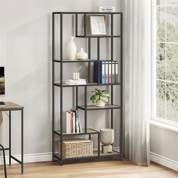Shelving Unit TEXTILOMANIA Shelf Taylor Sonoma 6 shelves, 180 × 80 cm ...