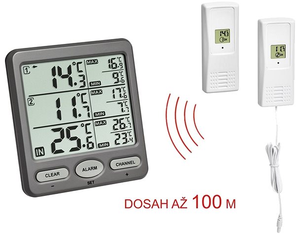 Weather Station Wireless Thermometer TFA 30.3062.10 TRIO Features/technology