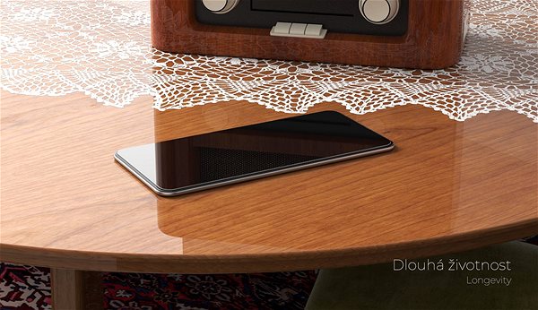 Üvegfólia Tempered Glass Protector LG G7 készülékhez, keretes - fekete Lifestyle