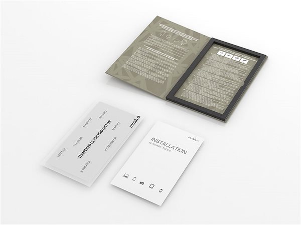 Üvegfólia Tempered Glass Protector Sony Xperia 10 üvegfólia - fekete keret Csomagolás/doboz