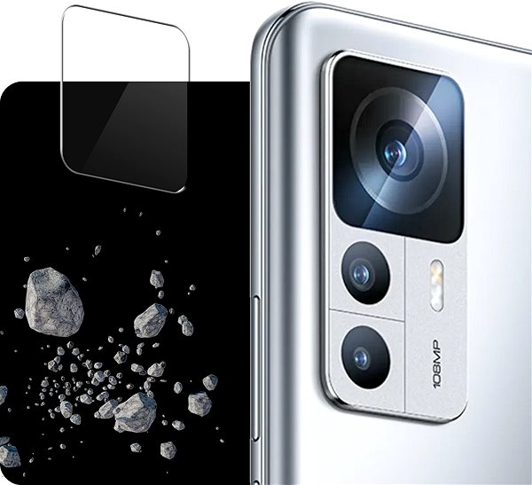 Üvegfólia Tempered Glass Protector Xiaomi 12T üvegfólia - keret + kamera védő fólia ...