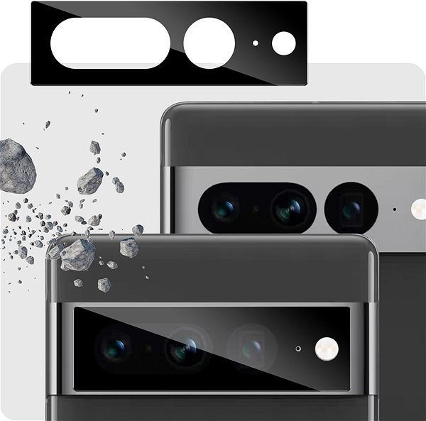 Ochranné sklo Tempered Glass Protector na Google Pixel 7 Pro, 3D Glass + sklo na kameru + inštalačný rámček ...