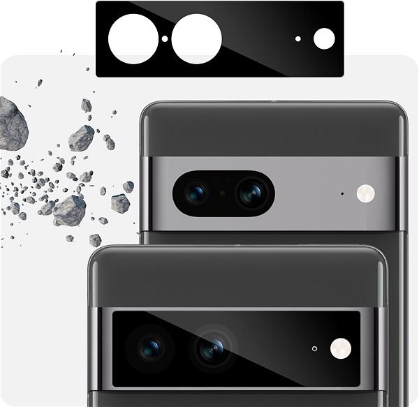 Kamera védő fólia Tempered Glass Protector Google Pixel 7 készülékhez ...