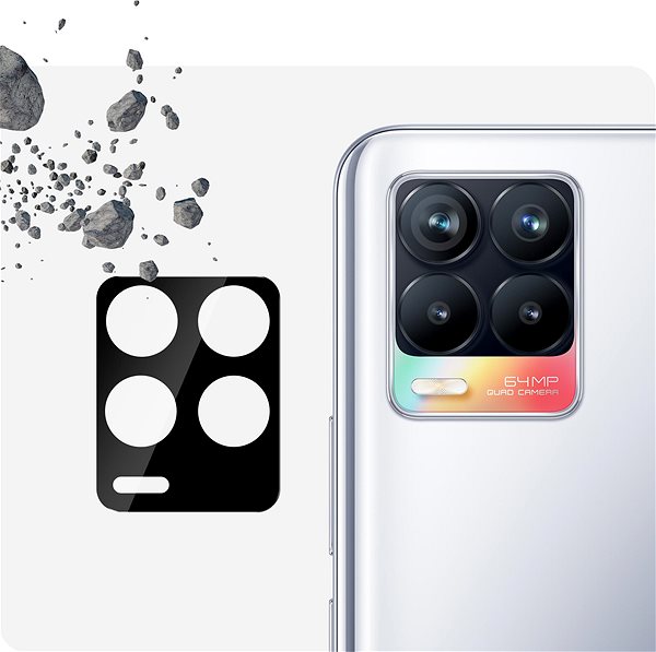 Kamera védő fólia Tempered Glass Protector - Realme 8 4G ...