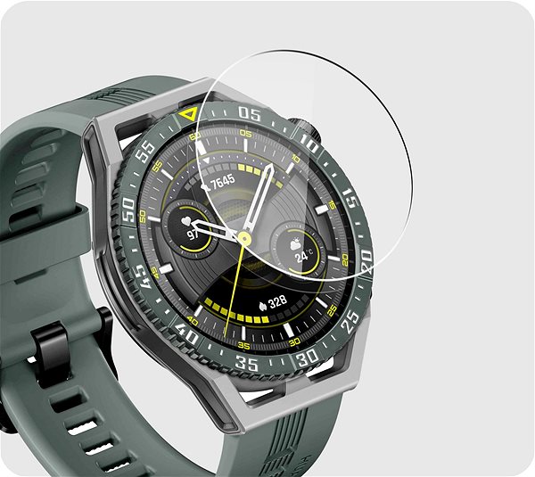 Üvegfólia Tempered Glass Protector Huawei Watch GT 3 SE üvegfólia - 46mm, vízálló ...