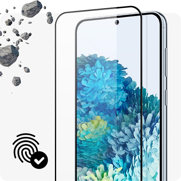 Üvegfólia Tempered Glass Protector Samsung Galaxy A54 5G üvegfólia - fekete keret + kamera védő fólia ...