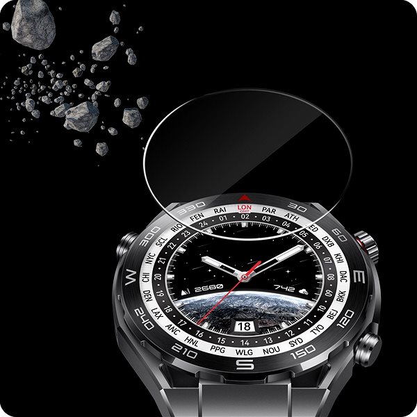 Schutzglas Tempered Glass Protector für Huawei Watch Ultimate Elite, wasserdicht ...