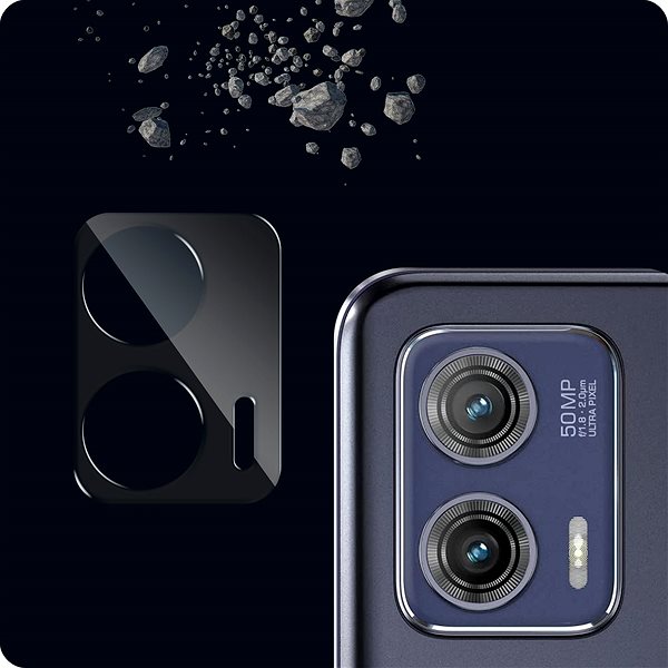 Ochranné sklo Tempered Glass Protector rámikové na Motorola Moto G73 + sklo na kameru ...