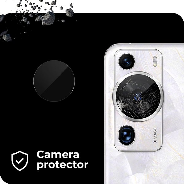 Ochranné sklo Tempered Glass Protector pro Huawei P60 Pro + sklo na kameru + instalační rámeček ...