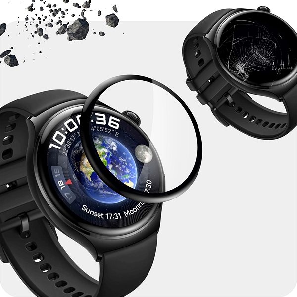 Ochranné sklo Tempered Glass Protector pre Huawei Watch 4 Sport, vodoodolné ...