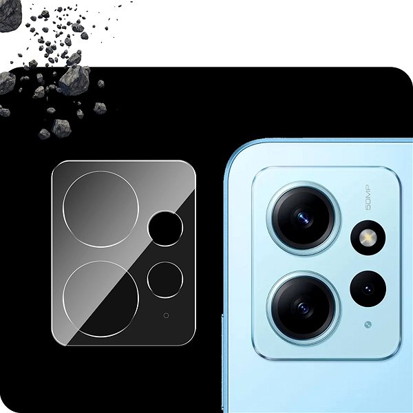 Glass Screen Protector Tempered Glass Protector for Xiaomi Redmi Note 12 4G + camera glass (compatible with the case) ...