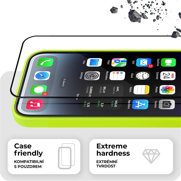 Üvegfólia Tempered Glass Protector iPhone 14 Plus üvegfólia + kamera védő fólia (fényes tükröződésgátló) - Case Friendly ...