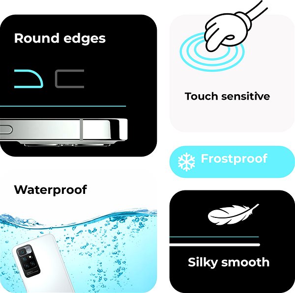 Schutzglas Tempered Glass Protector für Asus ROG Phone 8 / 8 Pro (kompatibel mit Schutzhülle und Reader) ...