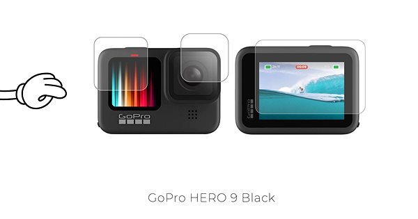 Schutzglas Tempered Glass Protector 0,3 mm für GoPro Hero 10 / Hero 9, wasserdicht Mermale/Technologie