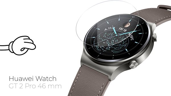 Glass Screen Protector Tempered Glass Protector 0.3mm for Huawei Watch GT 2 Pro 46 mm Screen