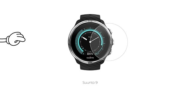 Glass Screen Protector Tempered Glass Protector 0.3mm for Suunto 9 Screen