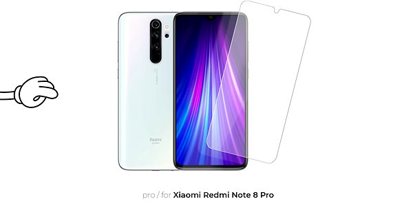 Glass Screen Protector Tempered Glass Protector for Xiaomi Redmi Note 8 Pro clear Screen