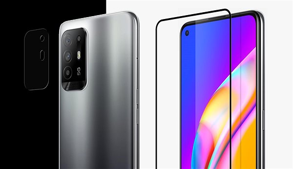 Glass Screen Protector Tempered Glass Protector Framed for OPPO Reno 5Z 5G, Black + Camera Glass Features/technology