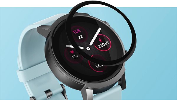 Glass Screen Protector Tempered Glass Protector for TicWatch E3 - 3D Glass Screen