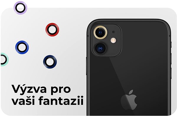 Objektiv-Schutzglas Tempered Glass Protector Saphir für iPhone 11 Kamera, 0,3 Karat, silber Lifestyle