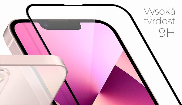 Üvegfólia Tempered Glass Protector keretes az iPhone 13 mini készülékhez, fekete + kameravédő (Case Friendly) Jellemzők/technológia