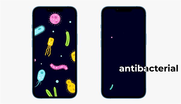 Üvegfólia Tempered Glass Protector antibakteriális az iPhone 13 Pro Max készülékhez, fekete + kameravédő Jellemzők/technológia