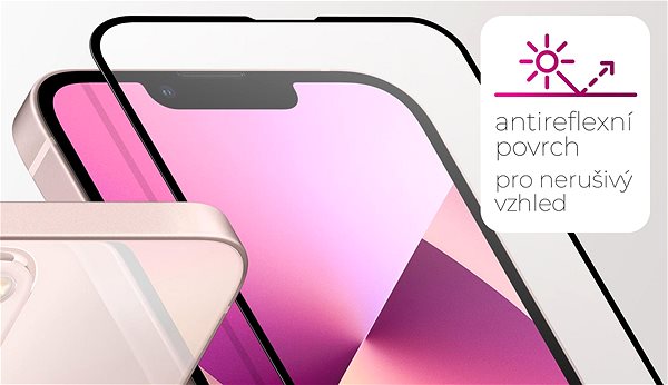 Üvegfólia Tempered Glass Protector iPhone 13 Pro Max üvegfólia + kamera védő fólia - matt fekete, Case Friendly Jellemzők/technológia
